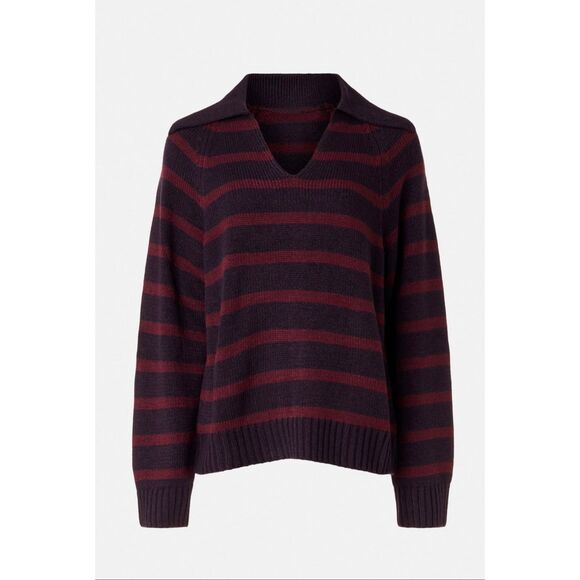 WEWOREWHAT Collarless V Neck Sweater🟠 - Picture 2 of 8